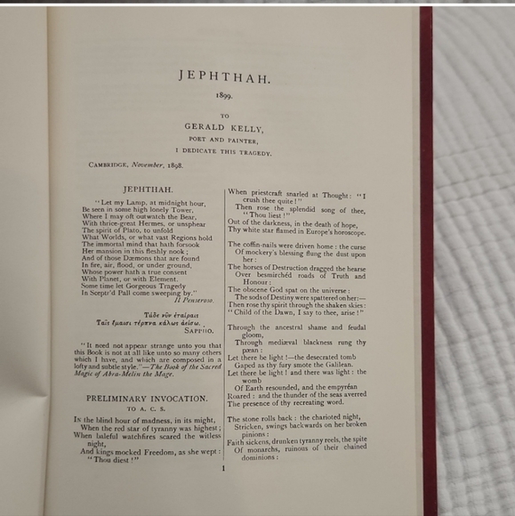 1974 Aleister Crowley Limited-Edition numbered book Hardcover occult - Picture 8 of 10